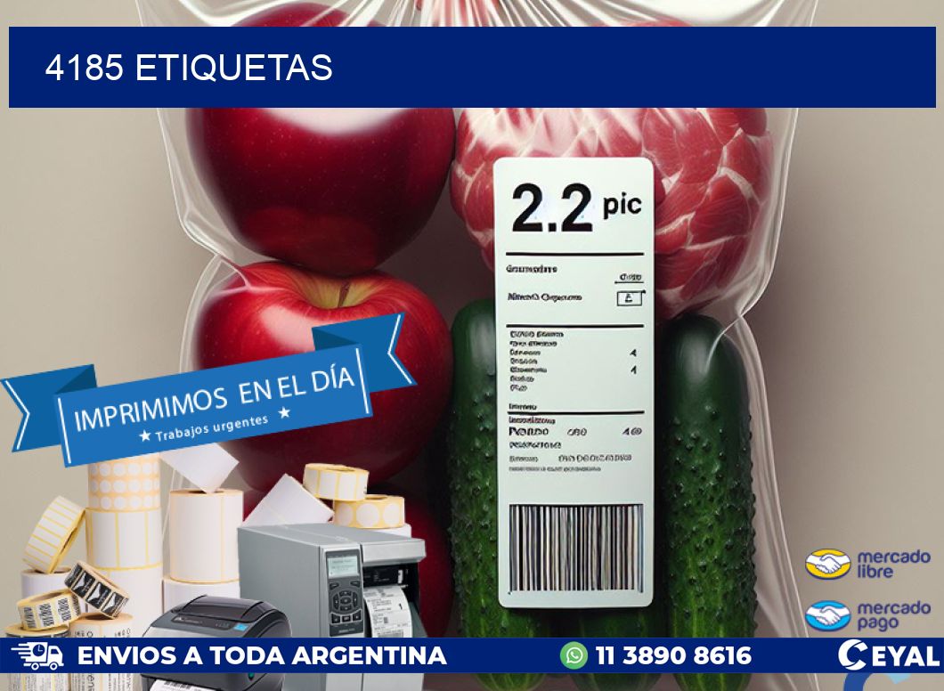 4185 ETIQUETAS