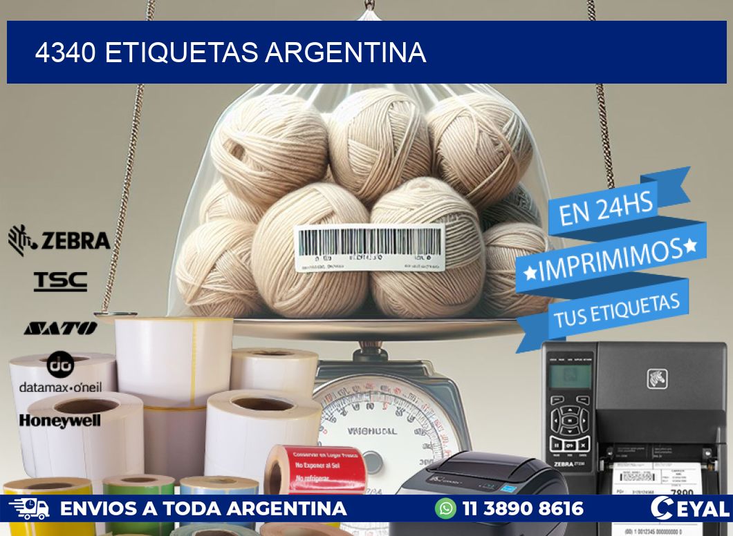 4340 ETIQUETAS ARGENTINA