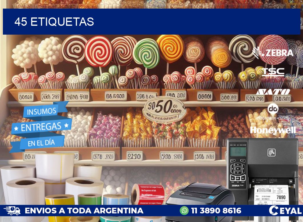 45 ETIQUETAS