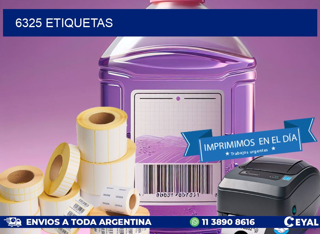 6325 ETIQUETAS