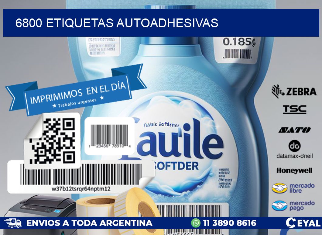6800 ETIQUETAS AUTOADHESIVAS