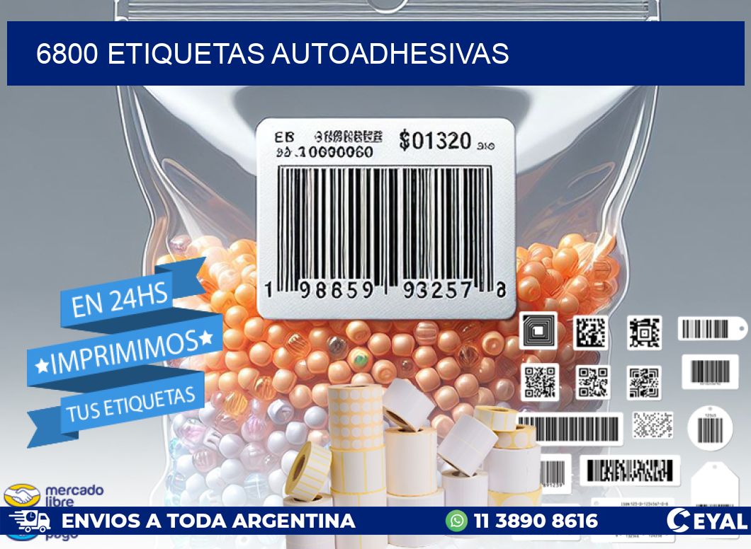 6800 ETIQUETAS AUTOADHESIVAS