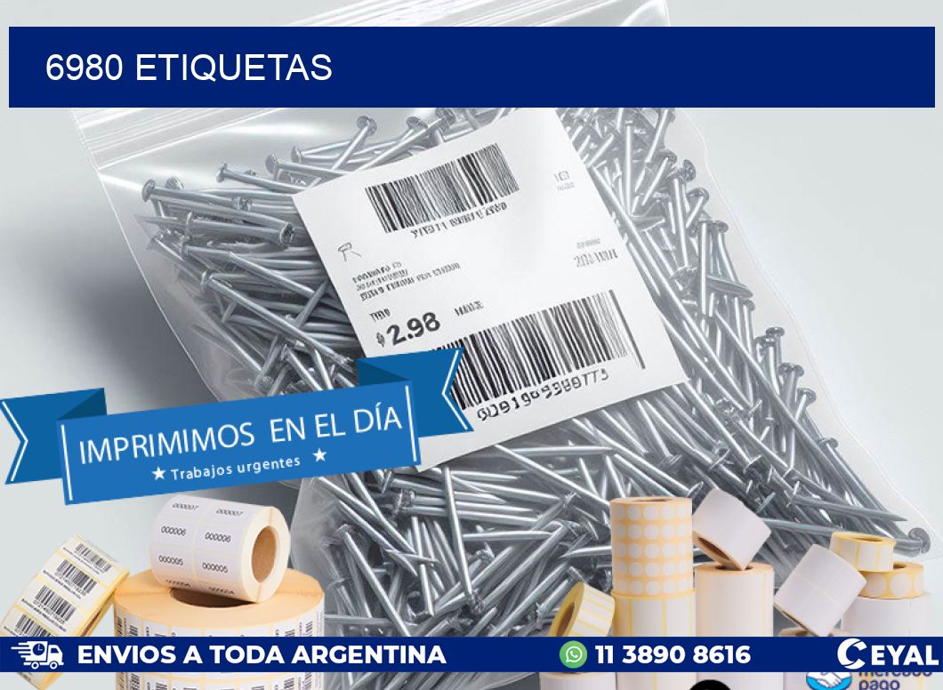 6980 ETIQUETAS