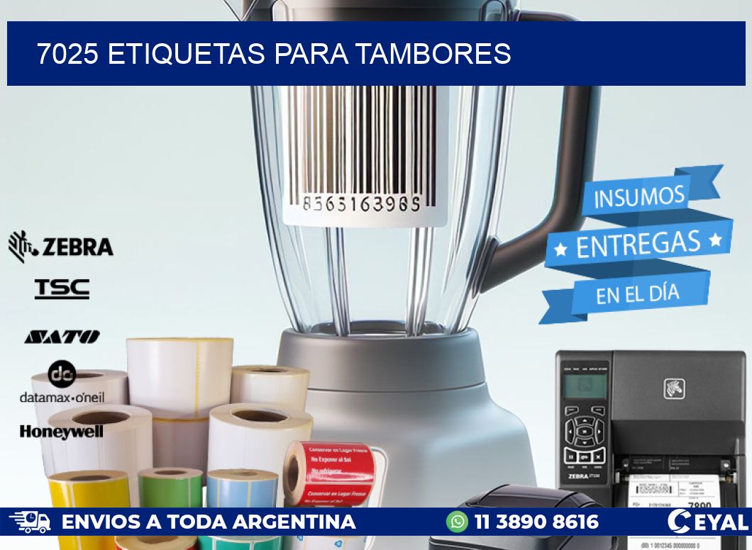 7025 ETIQUETAS PARA TAMBORES