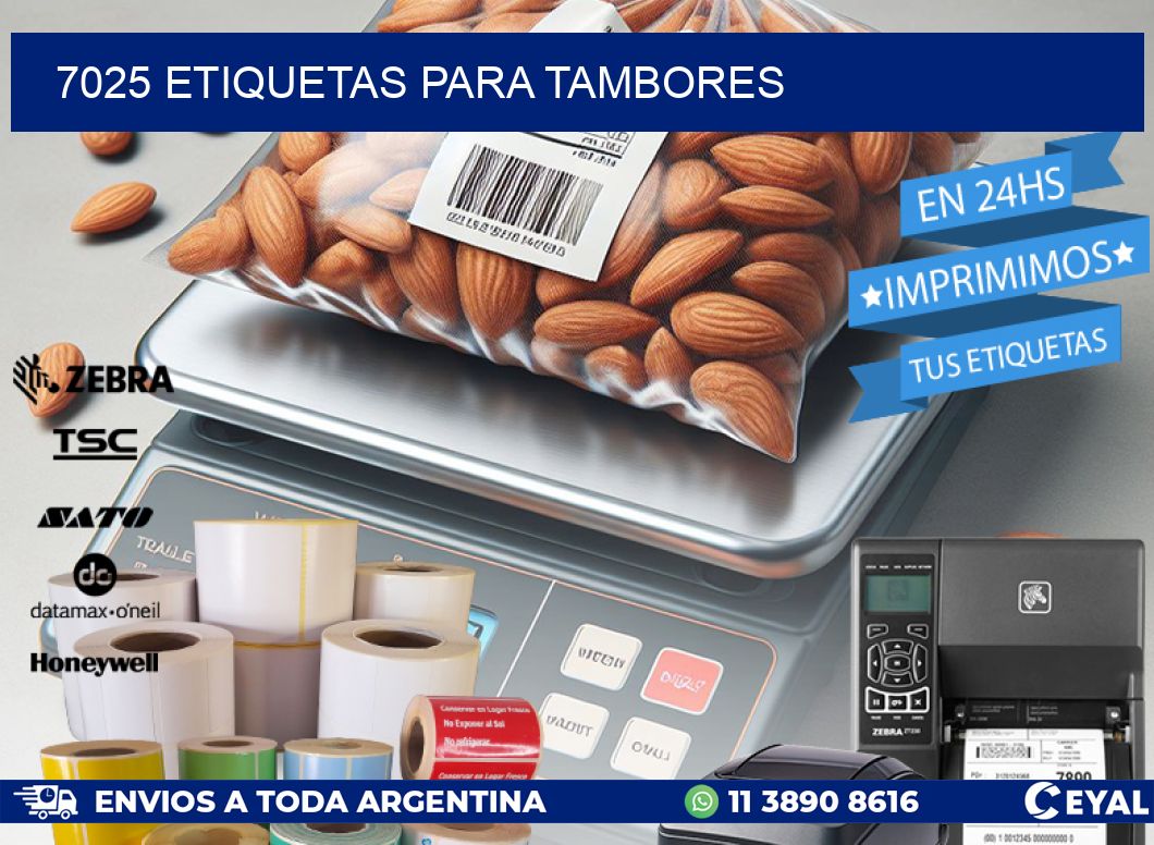 7025 ETIQUETAS PARA TAMBORES