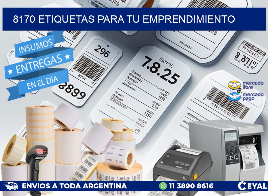 8170 ETIQUETAS PARA TU EMPRENDIMIENTO