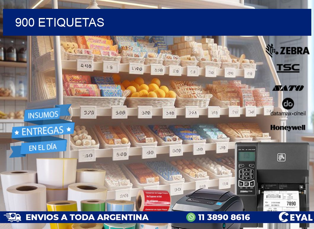 900 ETIQUETAS