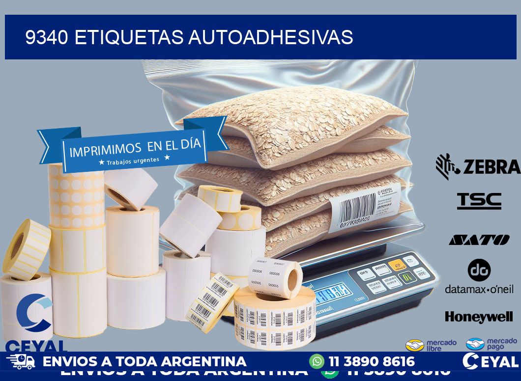 9340 ETIQUETAS AUTOADHESIVAS