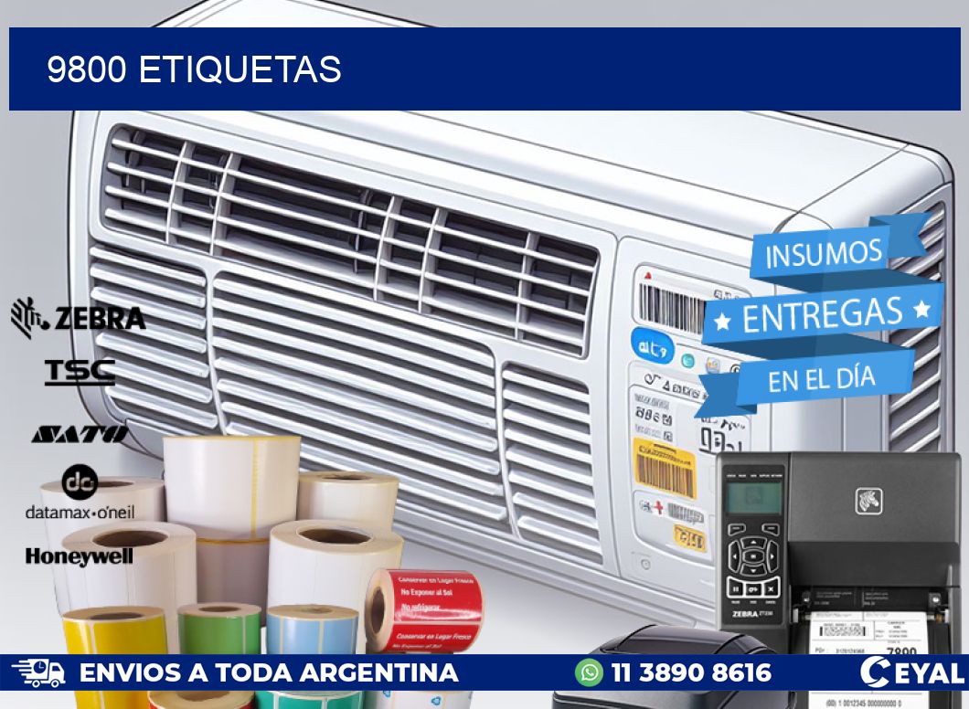 9800 ETIQUETAS