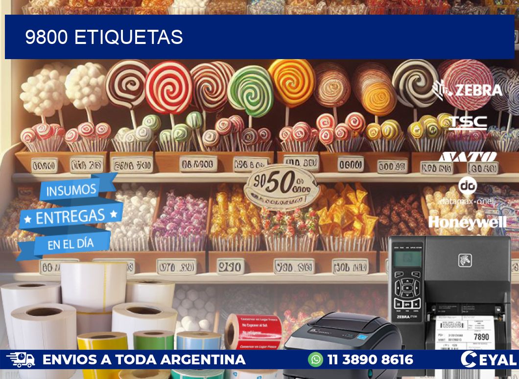 9800 ETIQUETAS