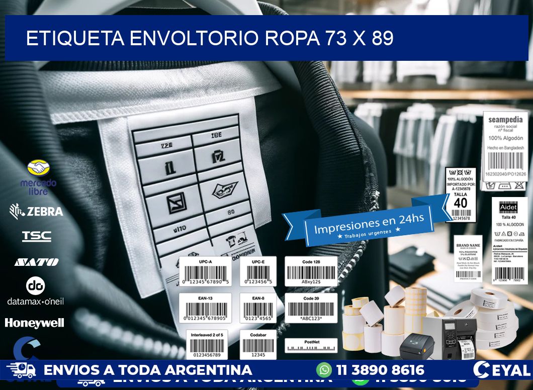 ETIQUETA ENVOLTORIO ROPA 73 x 89