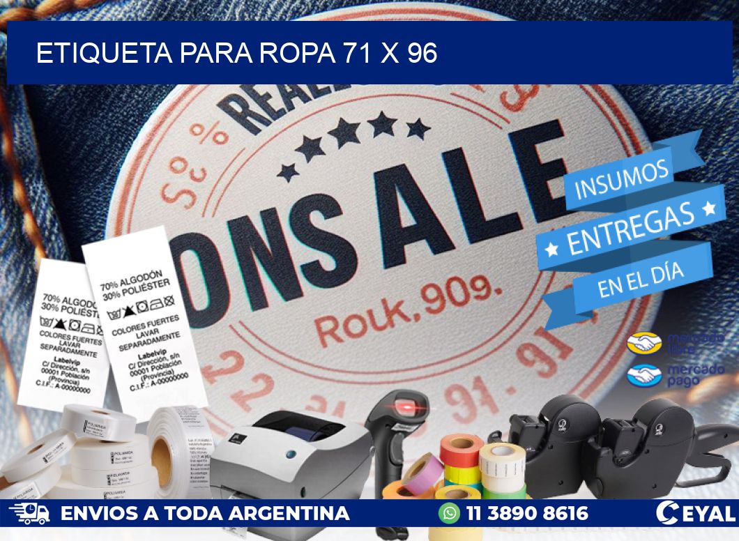 ETIQUETA PARA ROPA 71 x 96