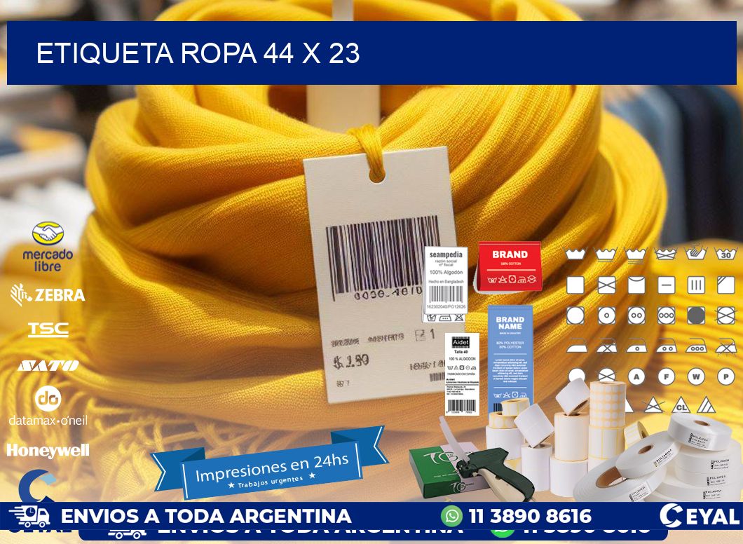 ETIQUETA ROPA 44 x 23