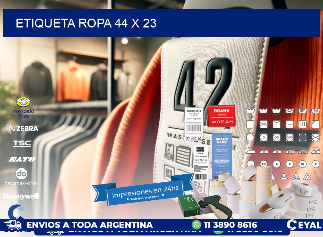 ETIQUETA ROPA 44 x 23