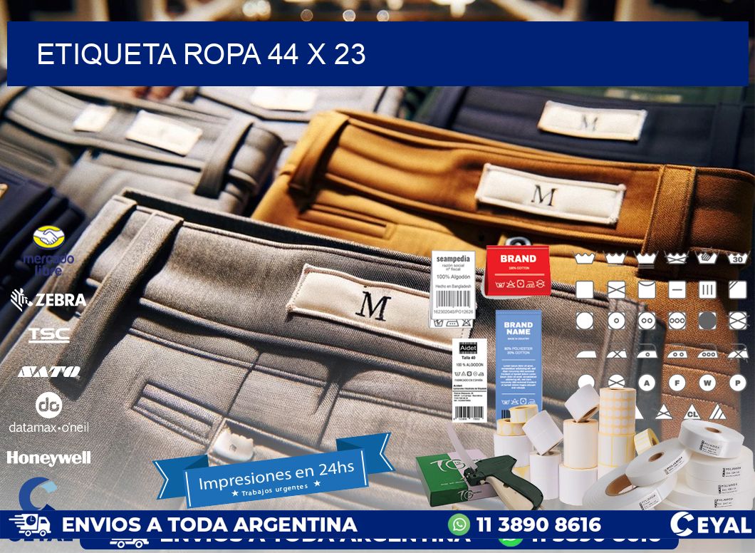 ETIQUETA ROPA 44 x 23