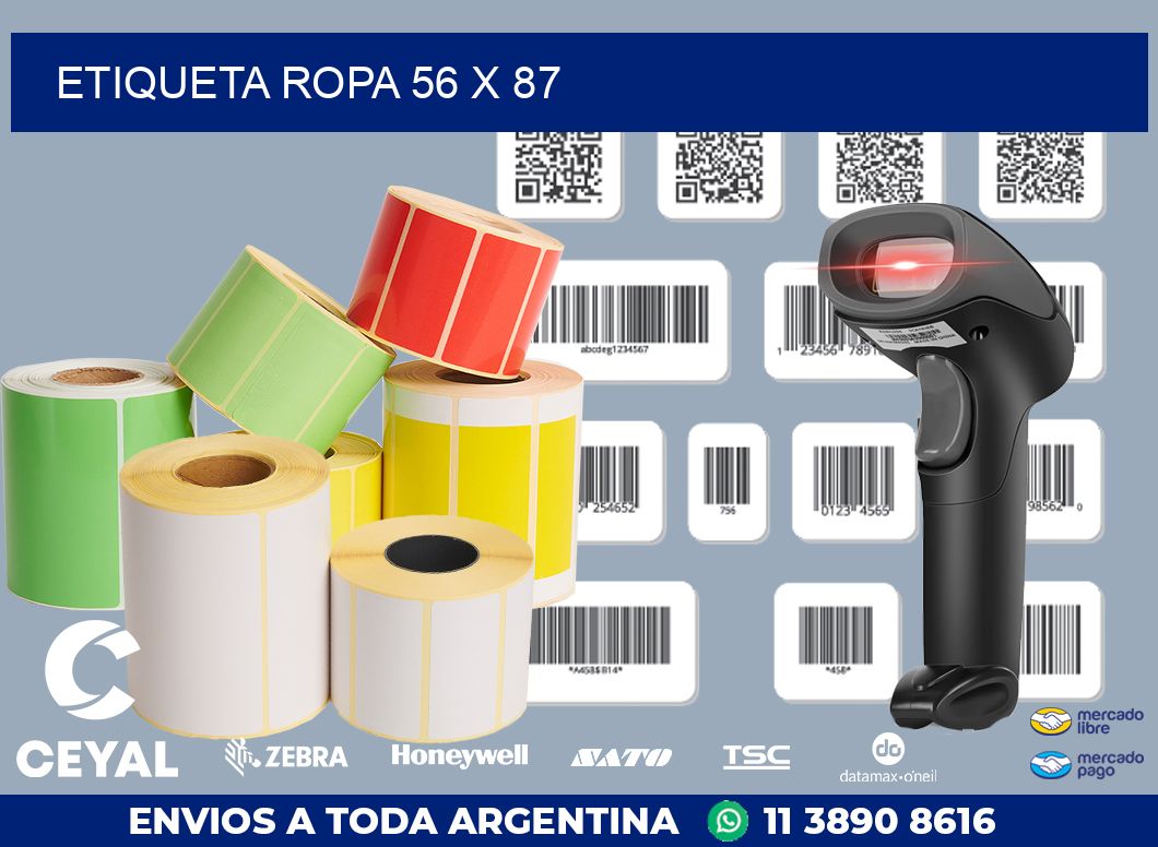 ETIQUETA ROPA 56 x 87