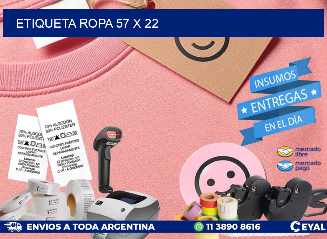 ETIQUETA ROPA 57 x 22