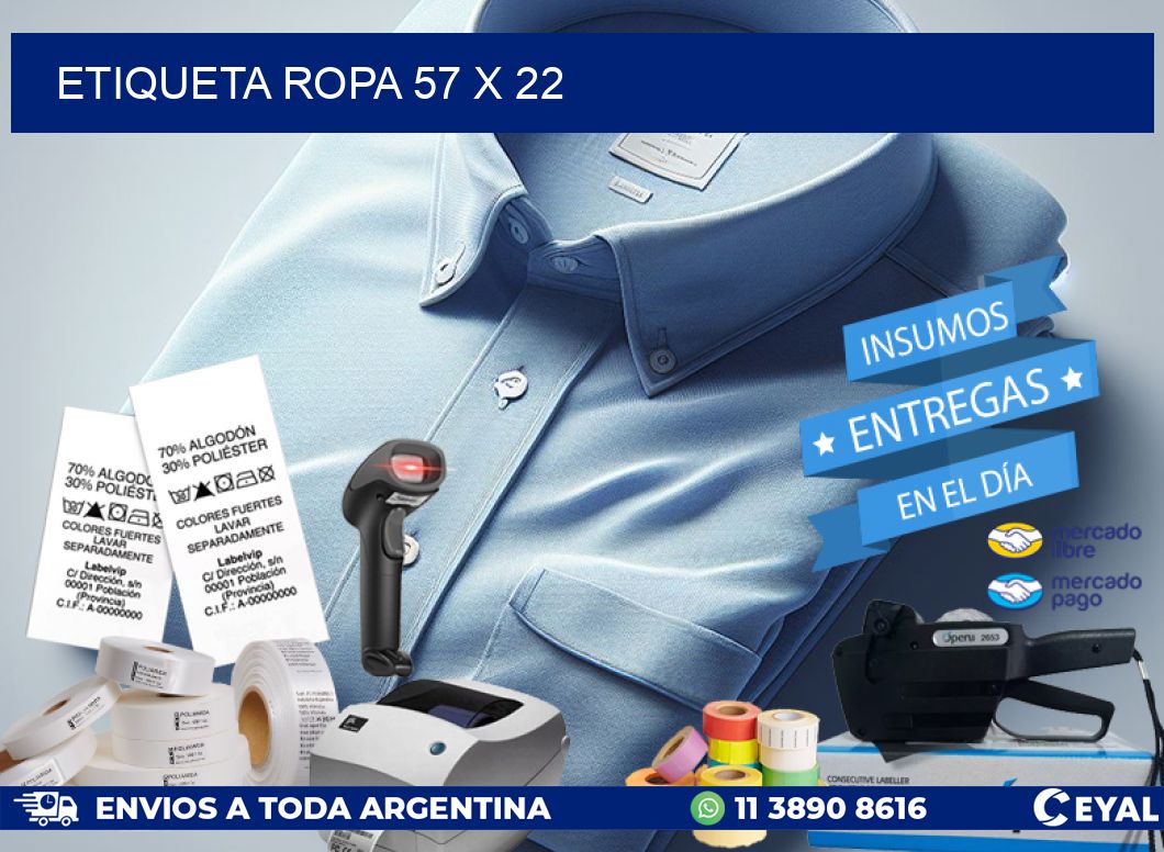 ETIQUETA ROPA 57 x 22