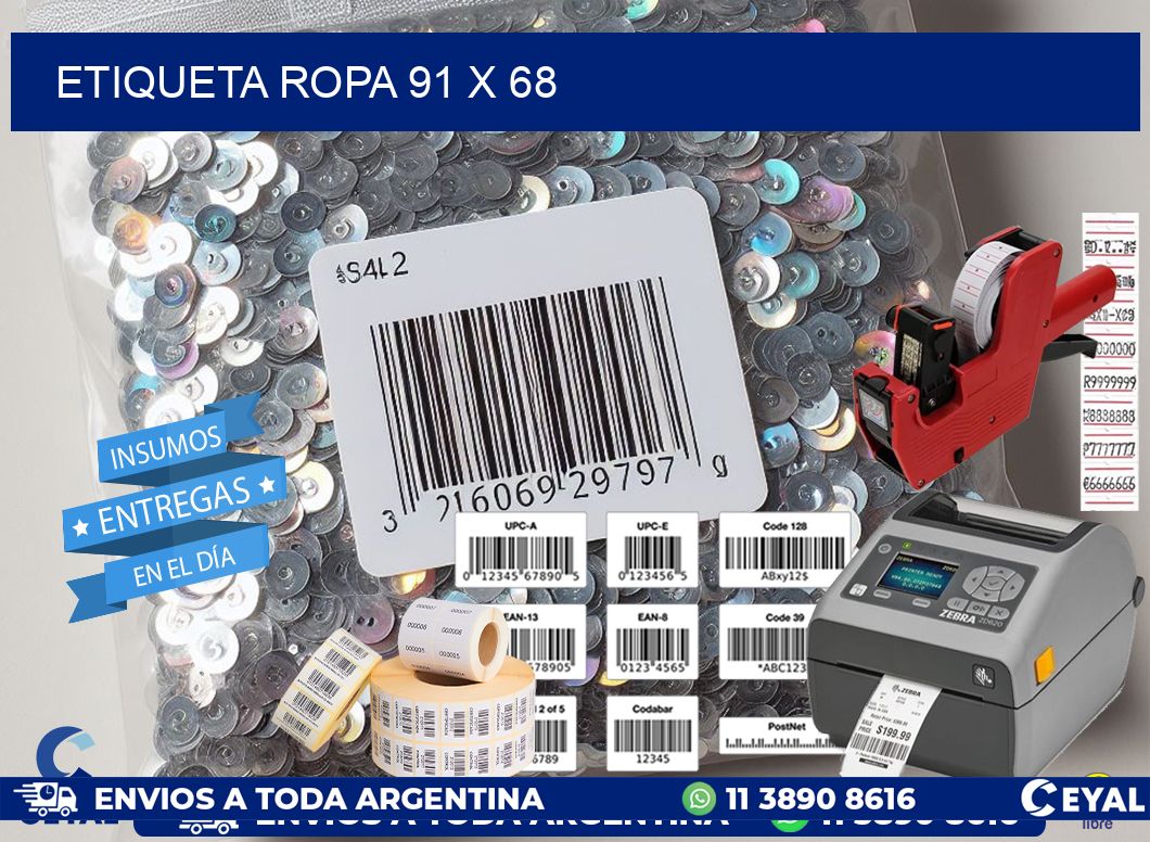 ETIQUETA ROPA 91 x 68