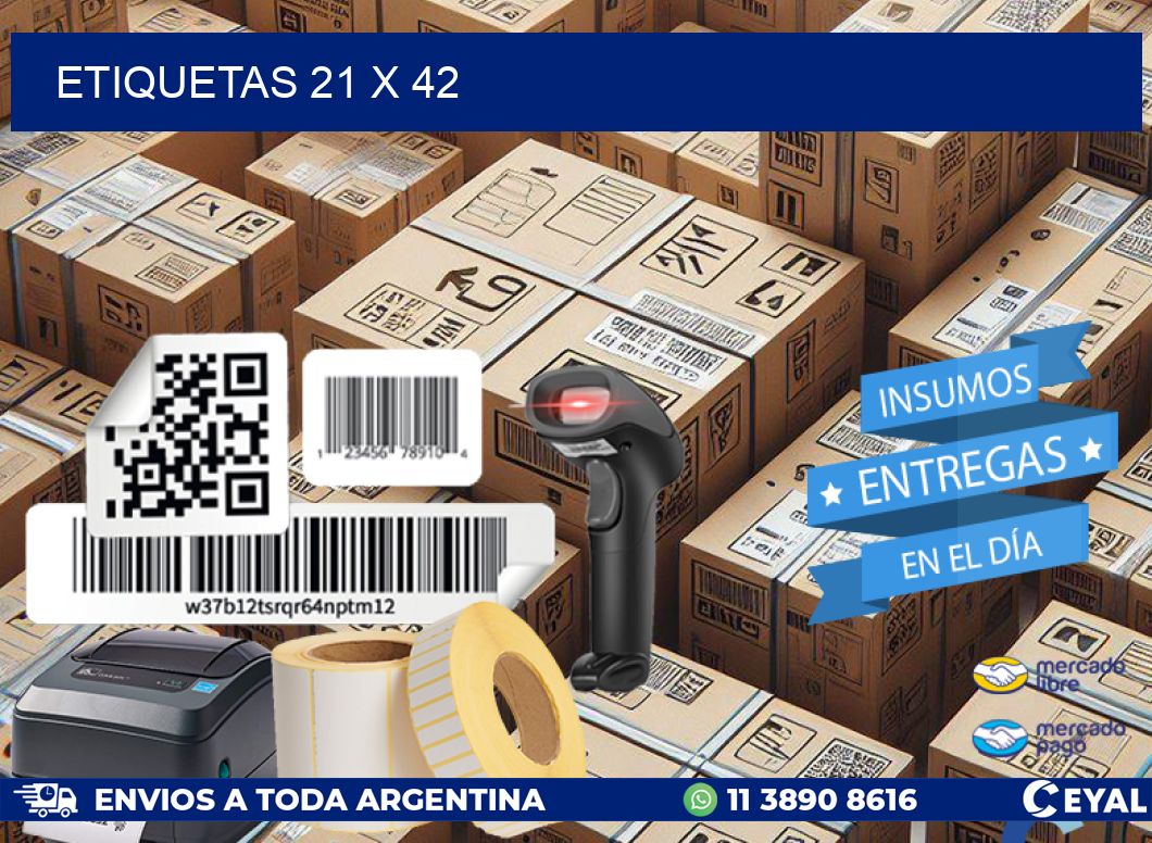 ETIQUETAS 21 x 42