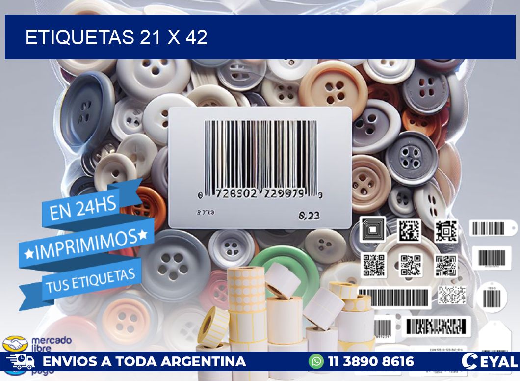 ETIQUETAS 21 x 42