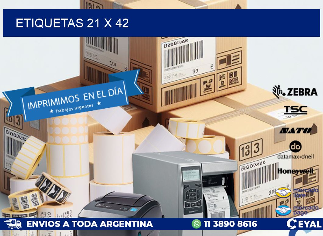 ETIQUETAS 21 x 42