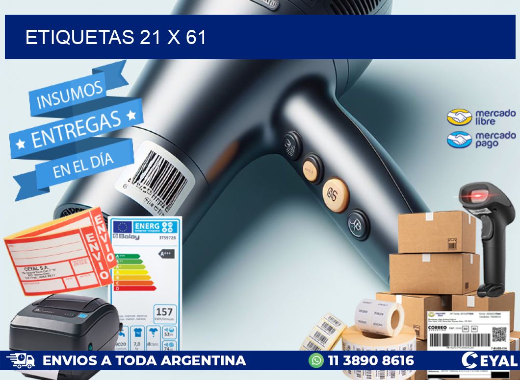 ETIQUETAS 21 x 61