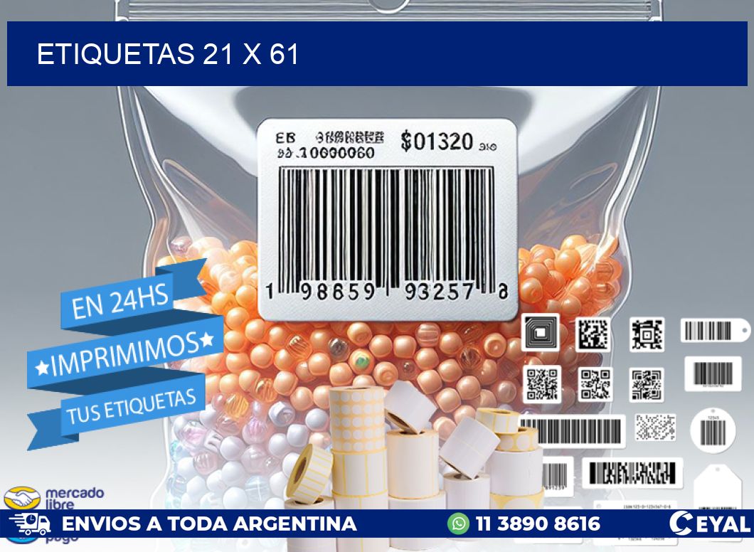 ETIQUETAS 21 x 61