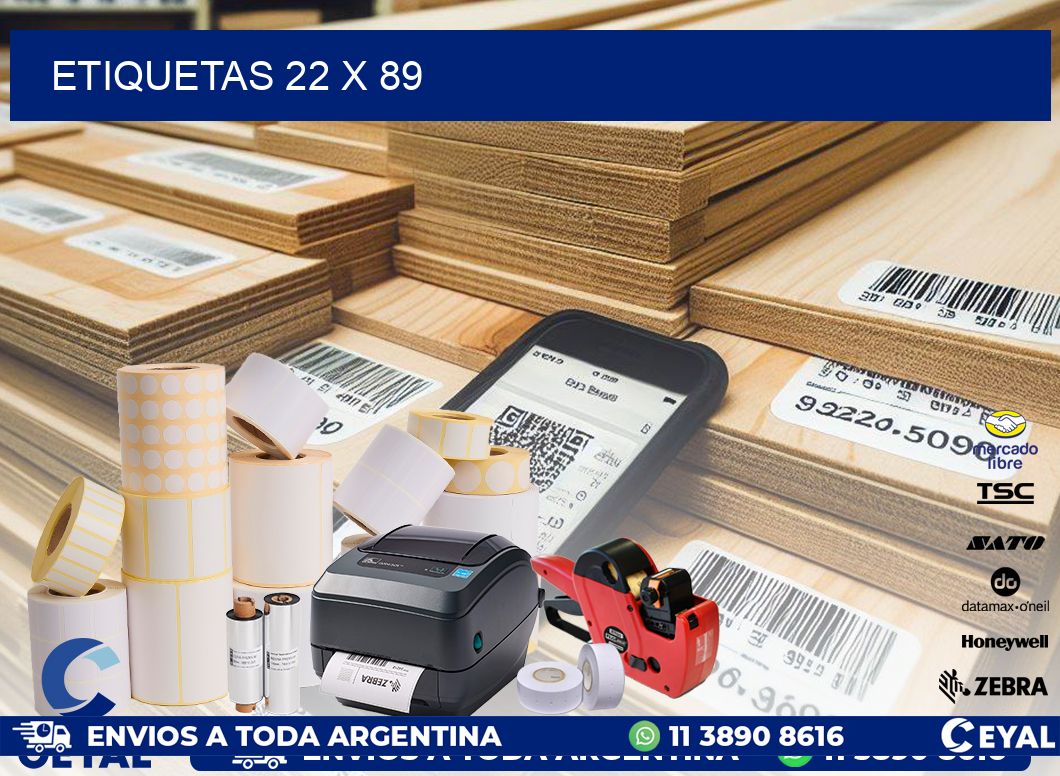 ETIQUETAS 22 x 89