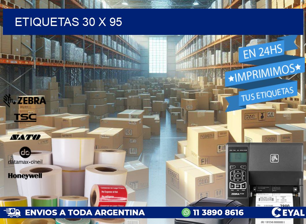 ETIQUETAS 30 x 95