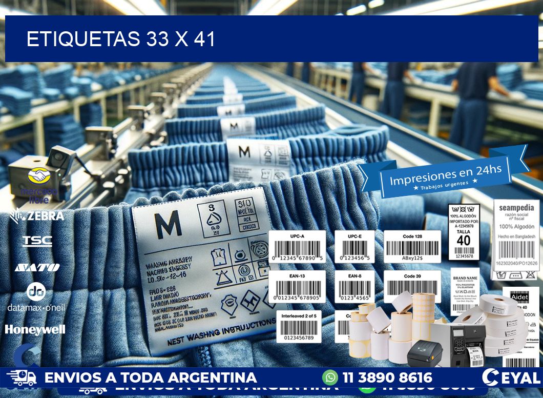 ETIQUETAS 33 x 41