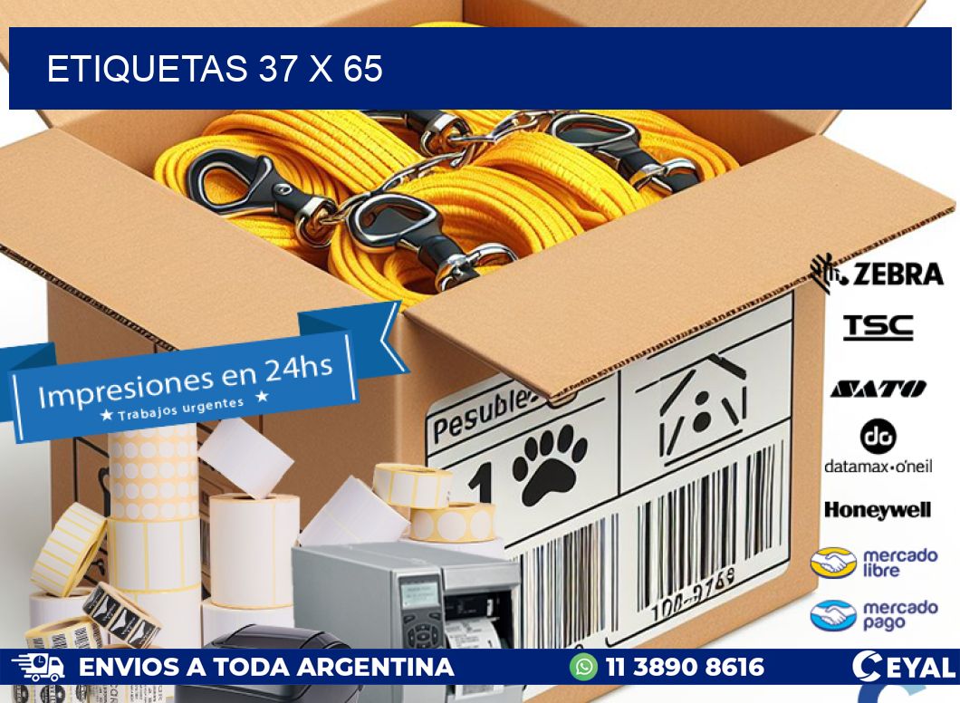 ETIQUETAS 37 x 65