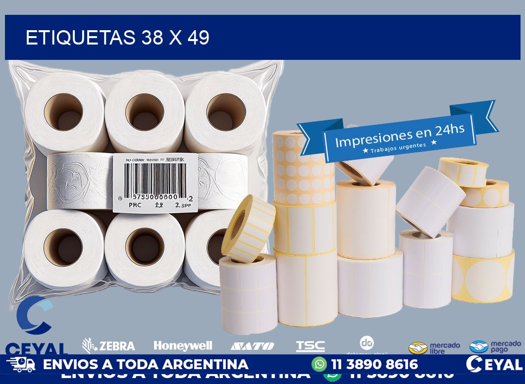 ETIQUETAS 38 x 49