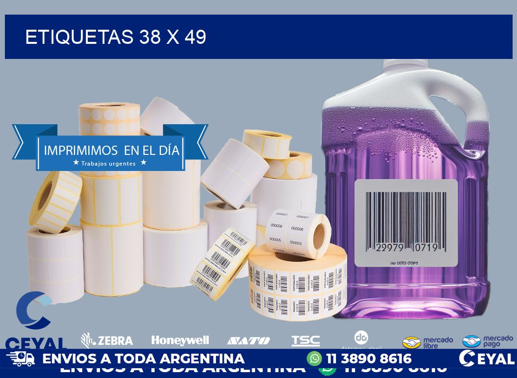ETIQUETAS 38 x 49