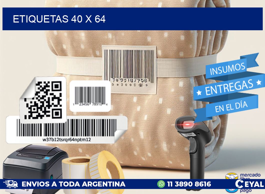 ETIQUETAS 40 x 64