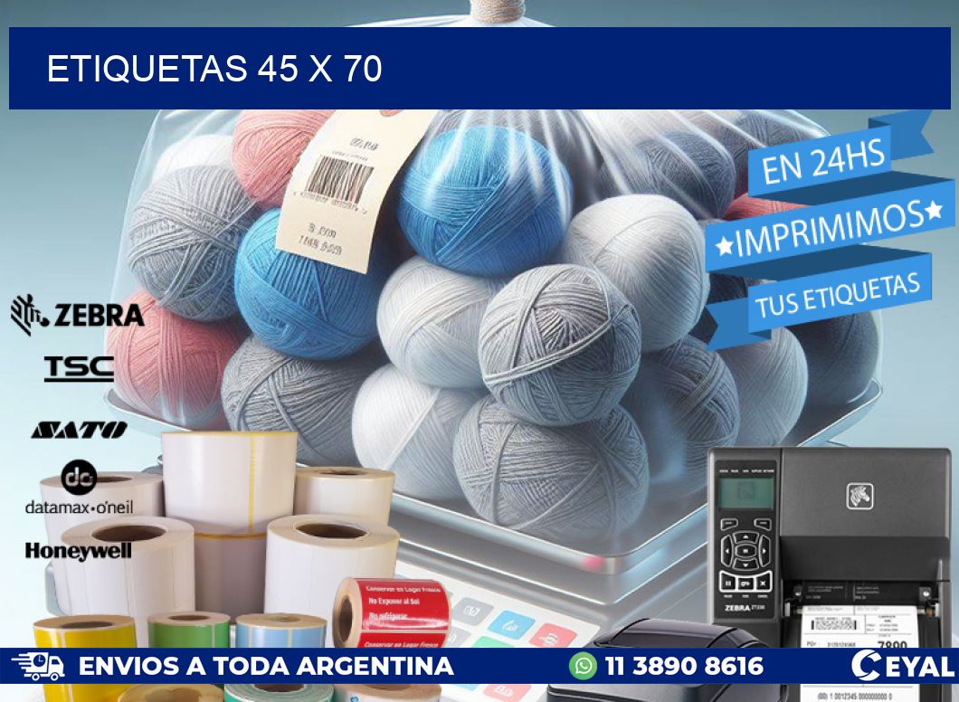 ETIQUETAS 45 x 70