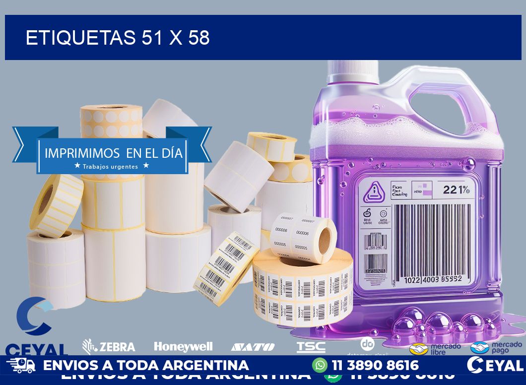 ETIQUETAS 51 x 58