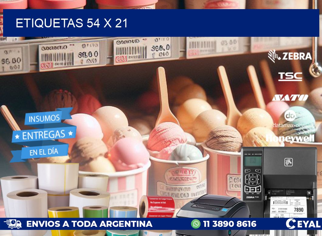 ETIQUETAS 54 x 21