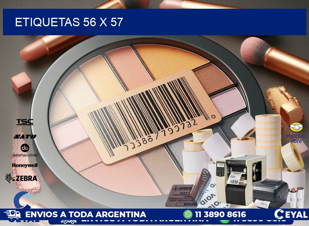 ETIQUETAS 56 x 57