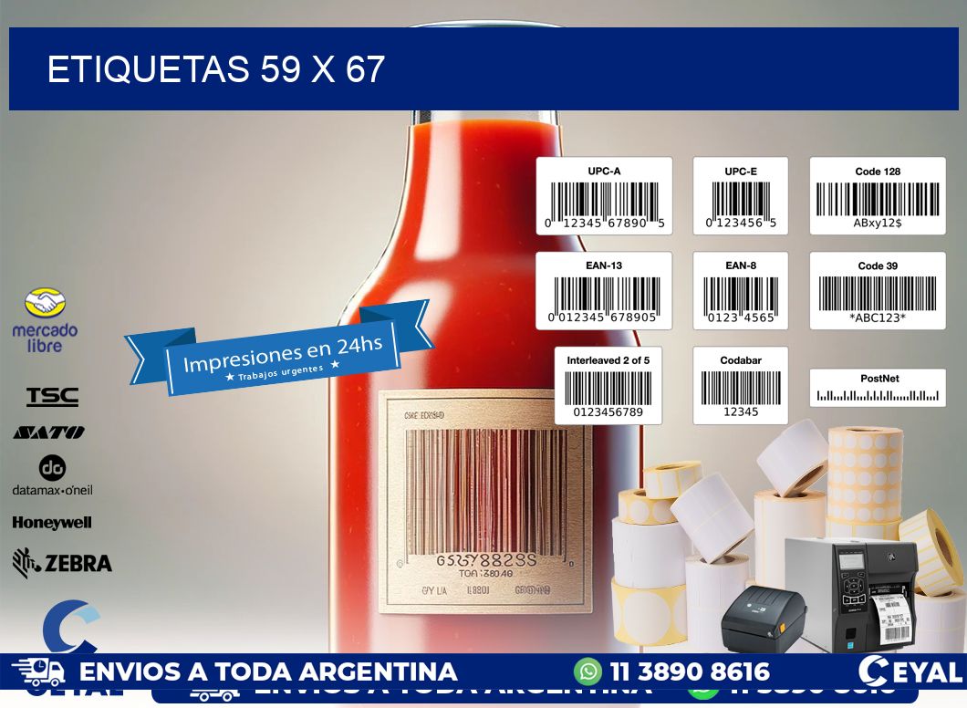 ETIQUETAS 59 x 67
