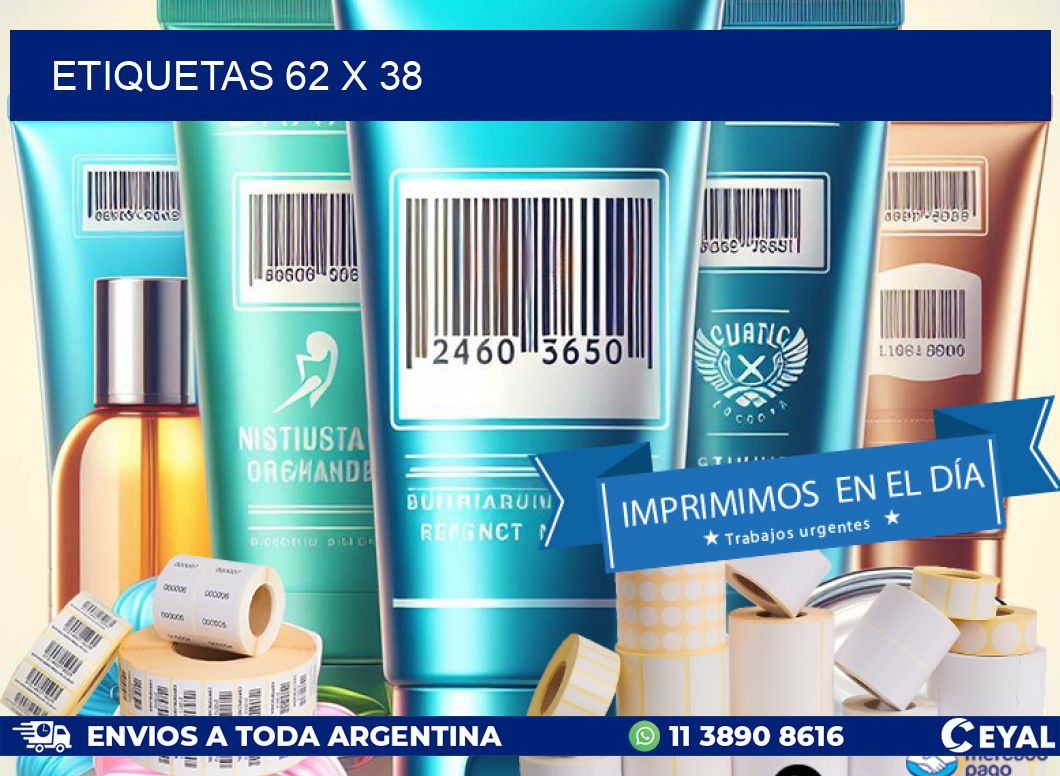 ETIQUETAS 62 x 38