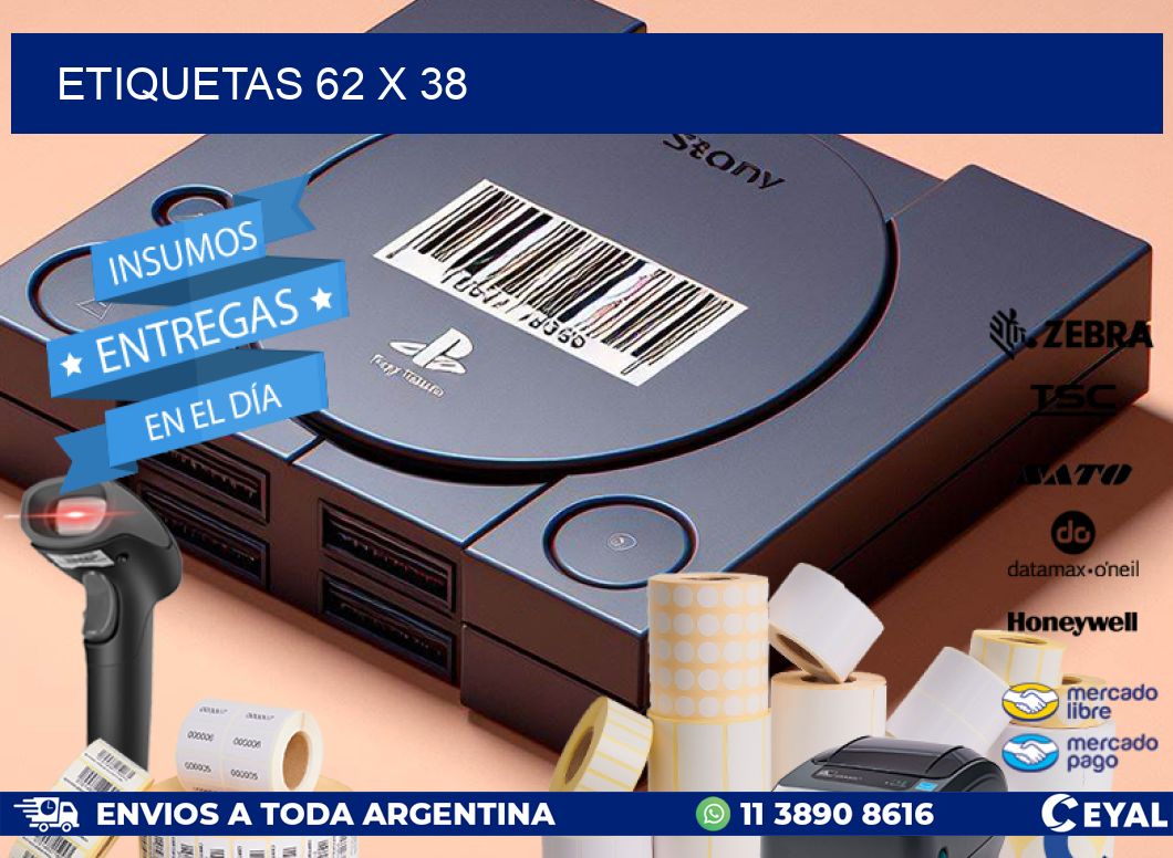 ETIQUETAS 62 x 38