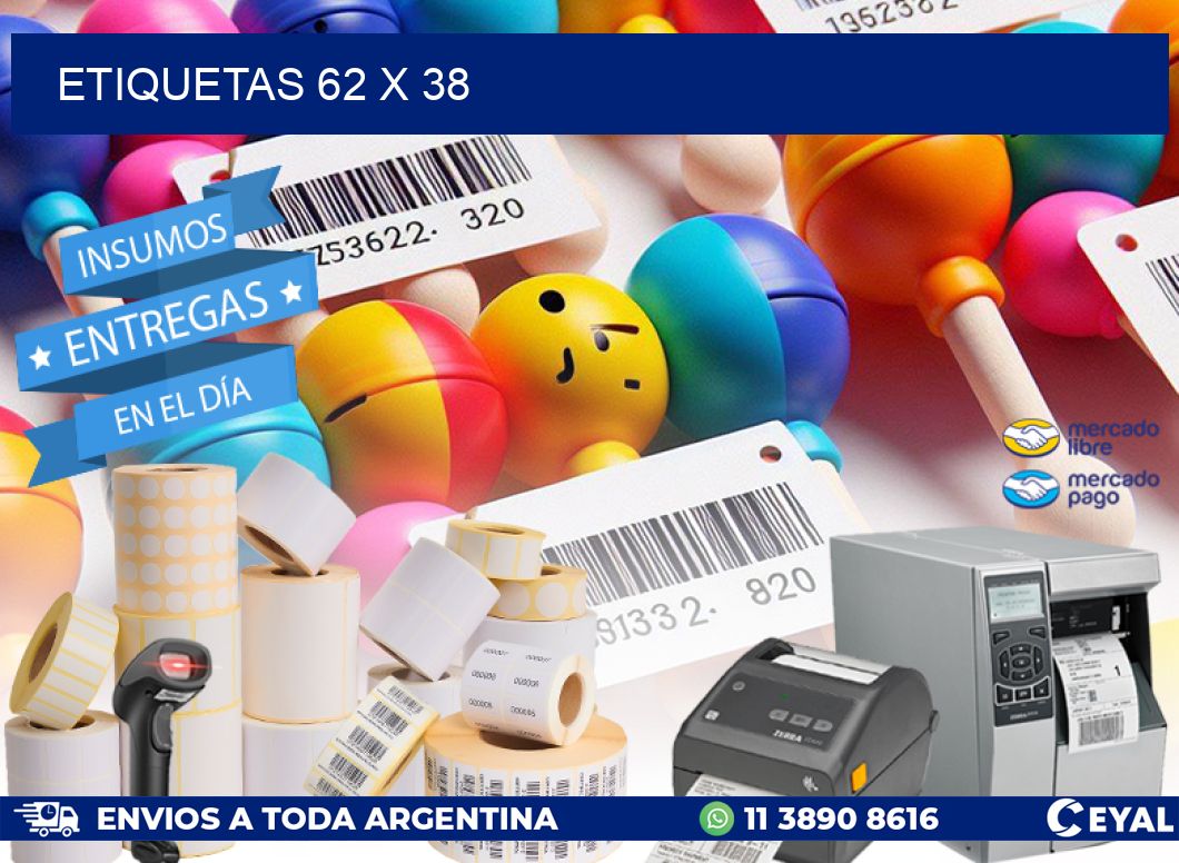 ETIQUETAS 62 x 38