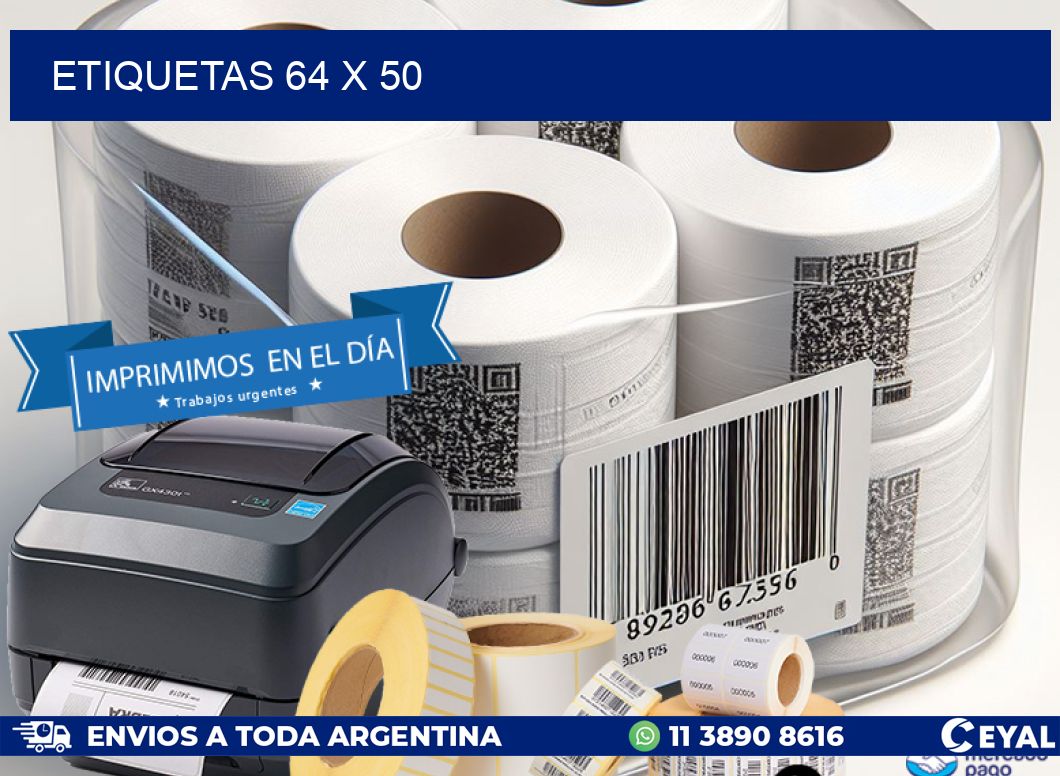ETIQUETAS 64 x 50