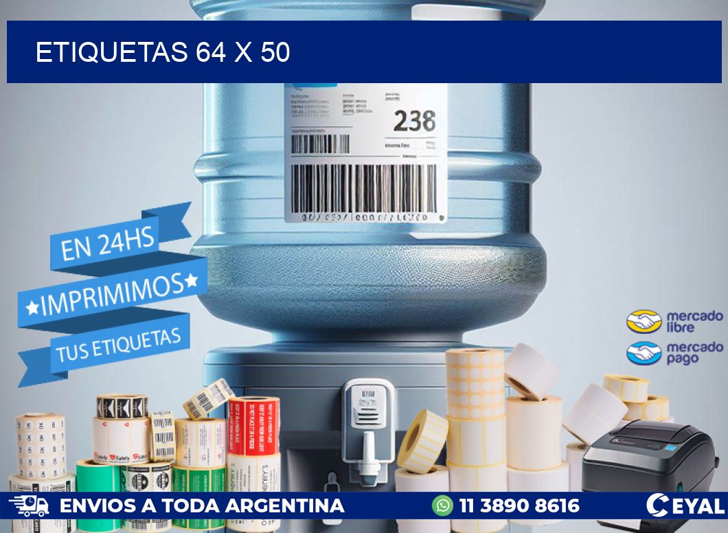 ETIQUETAS 64 x 50