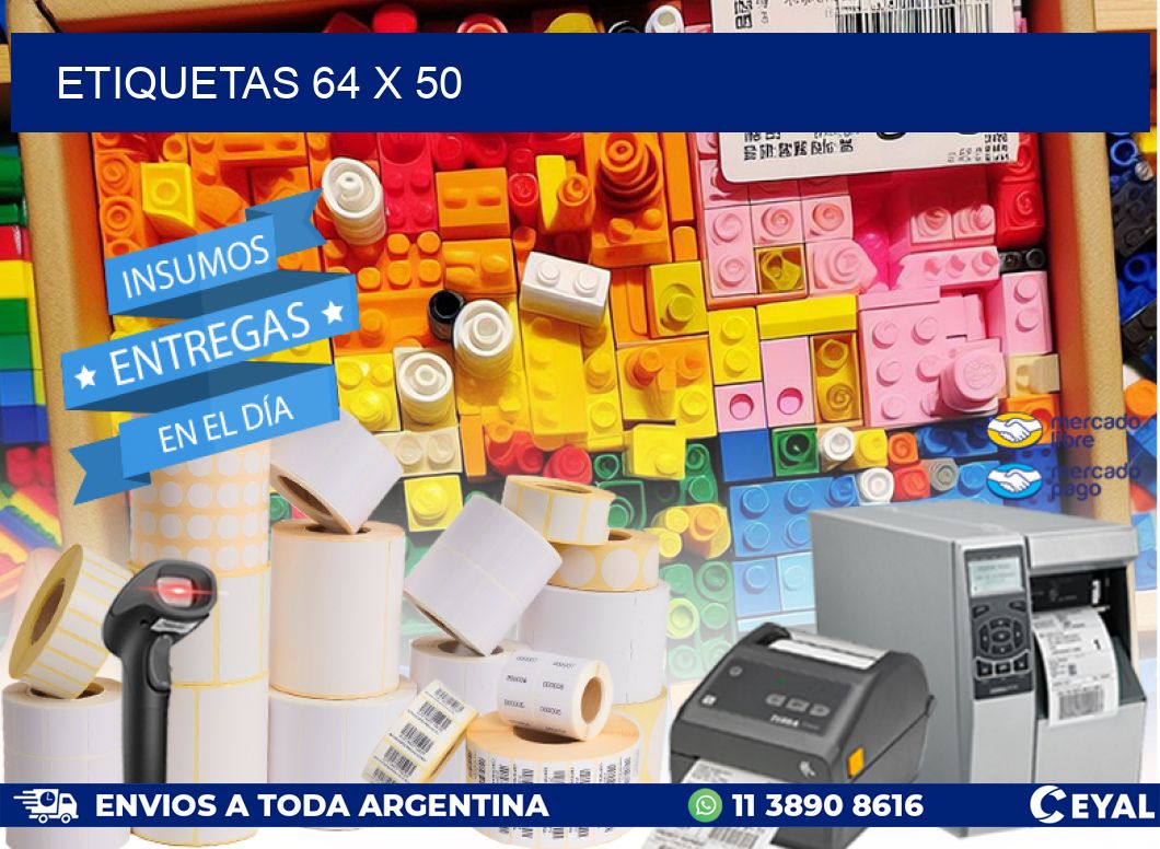 ETIQUETAS 64 x 50