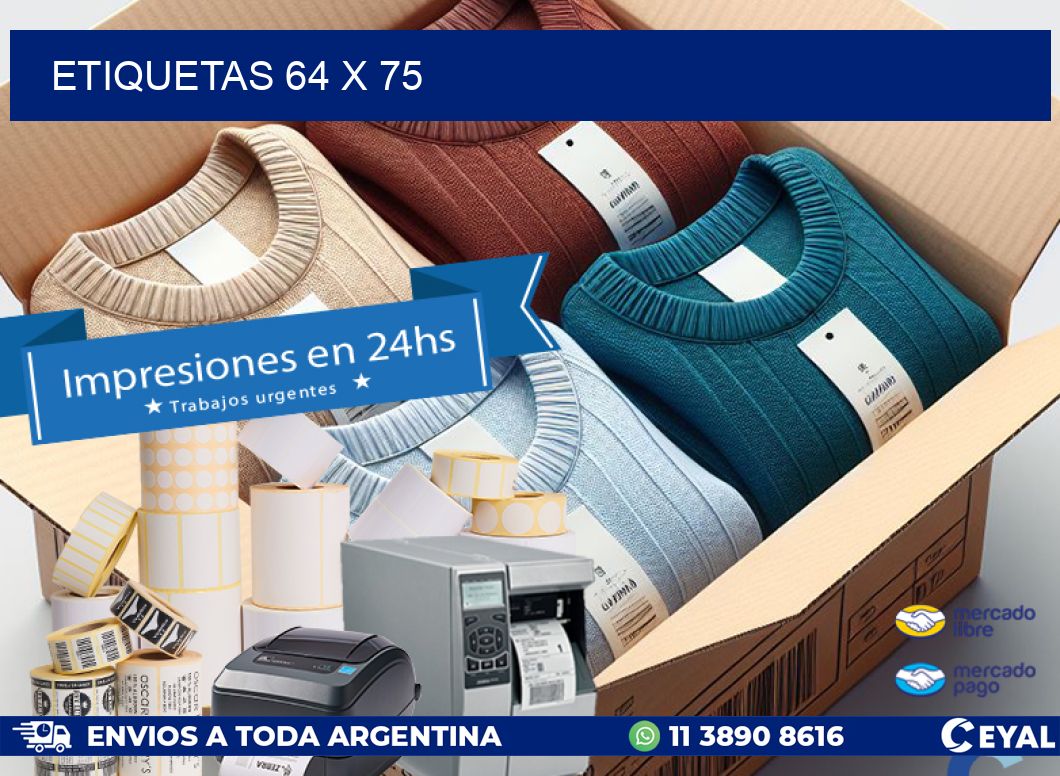 ETIQUETAS 64 x 75