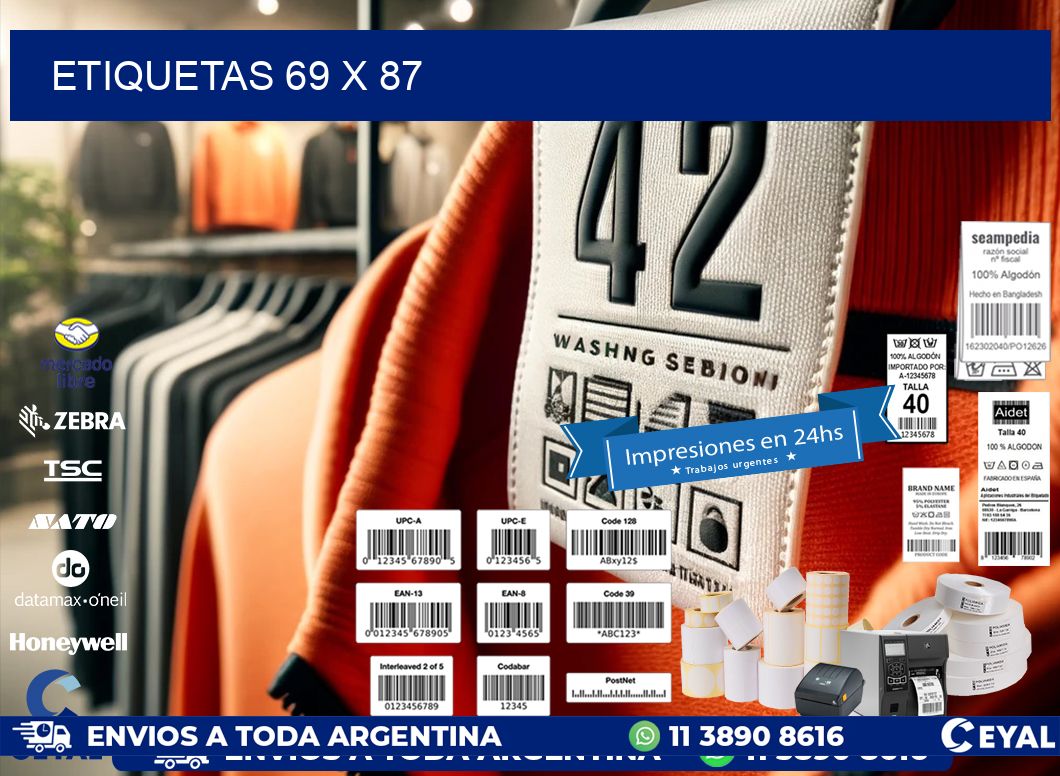 ETIQUETAS 69 x 87