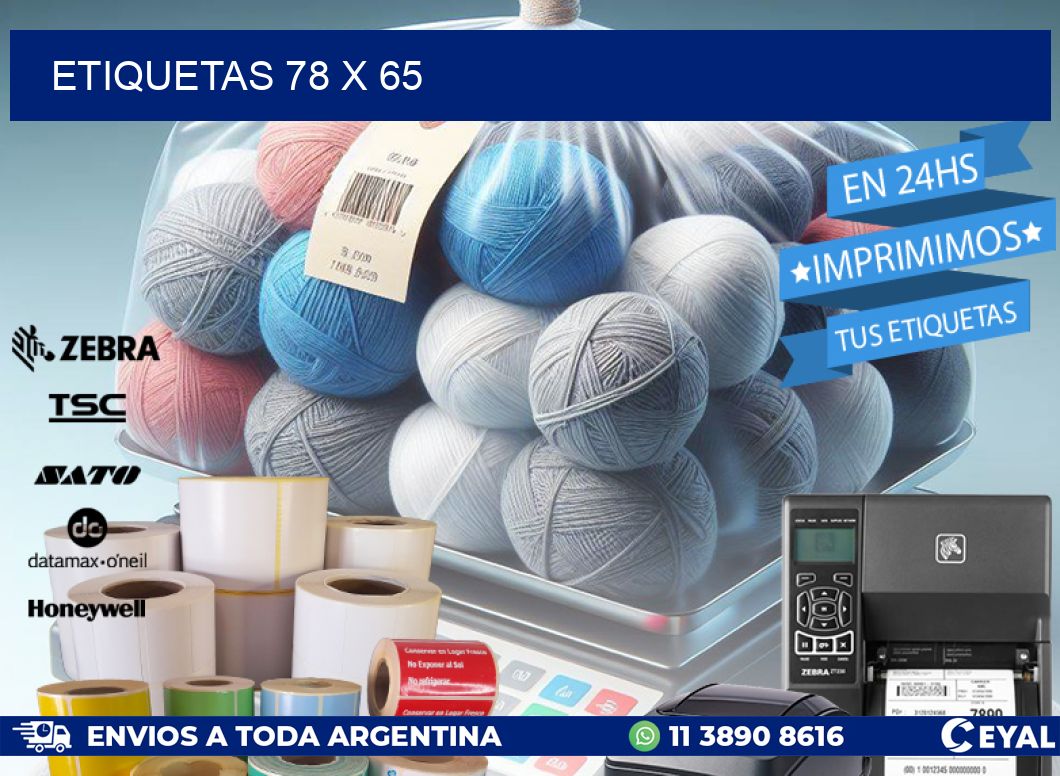 ETIQUETAS 78 x 65