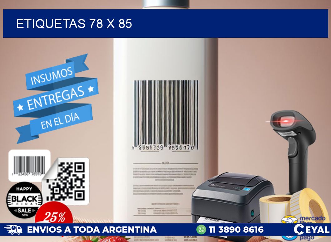 ETIQUETAS 78 x 85